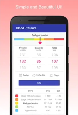 Blood Pressure Diary android App screenshot 6